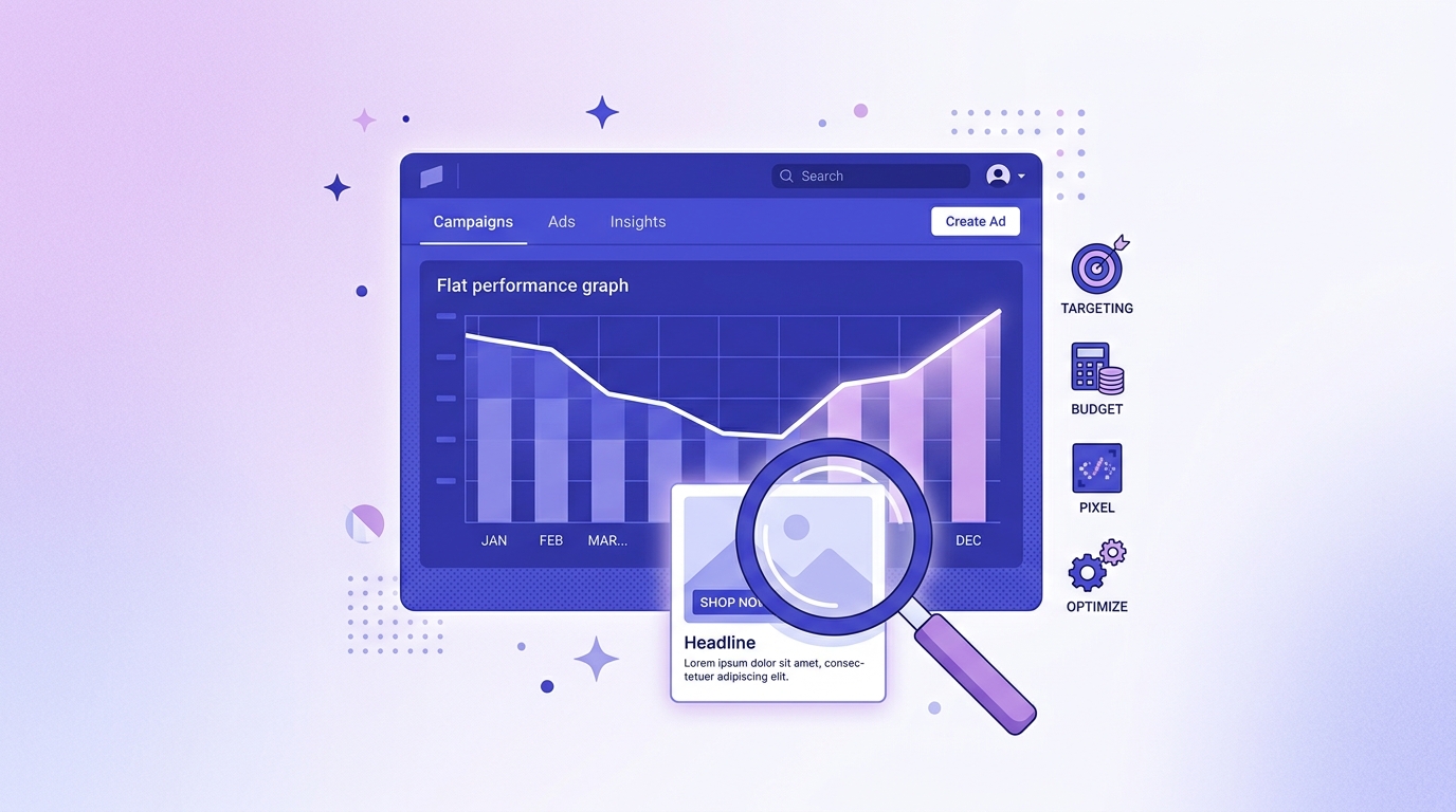 Entrepreneur africain analysant le tableau de bord d'une campagne publicitaire Facebook sans ventes sur un ordinateur portable