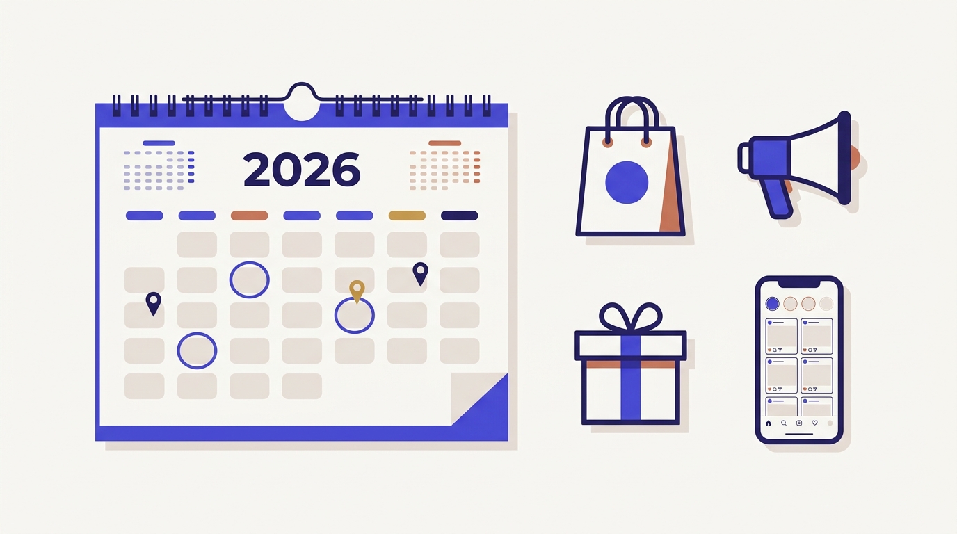 Calendrier marketing 2026 pour l'Afrique francophone avec les temps forts commerciaux mois par mois