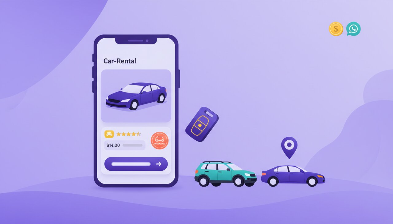 Publicité pour une agence de location de voitures en Afrique : remplir son planning de réservations